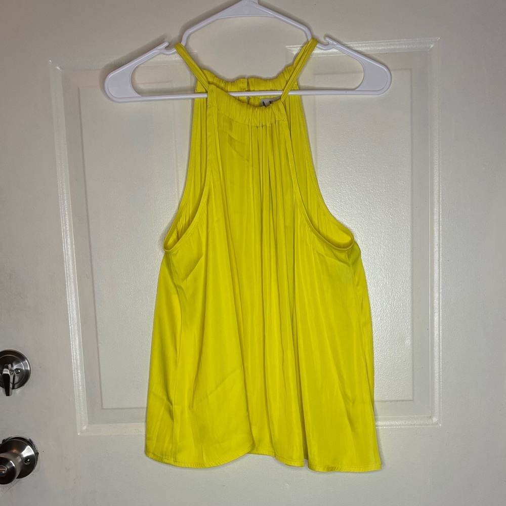 NWT Worthington Bright Yellow Halter Tank Top